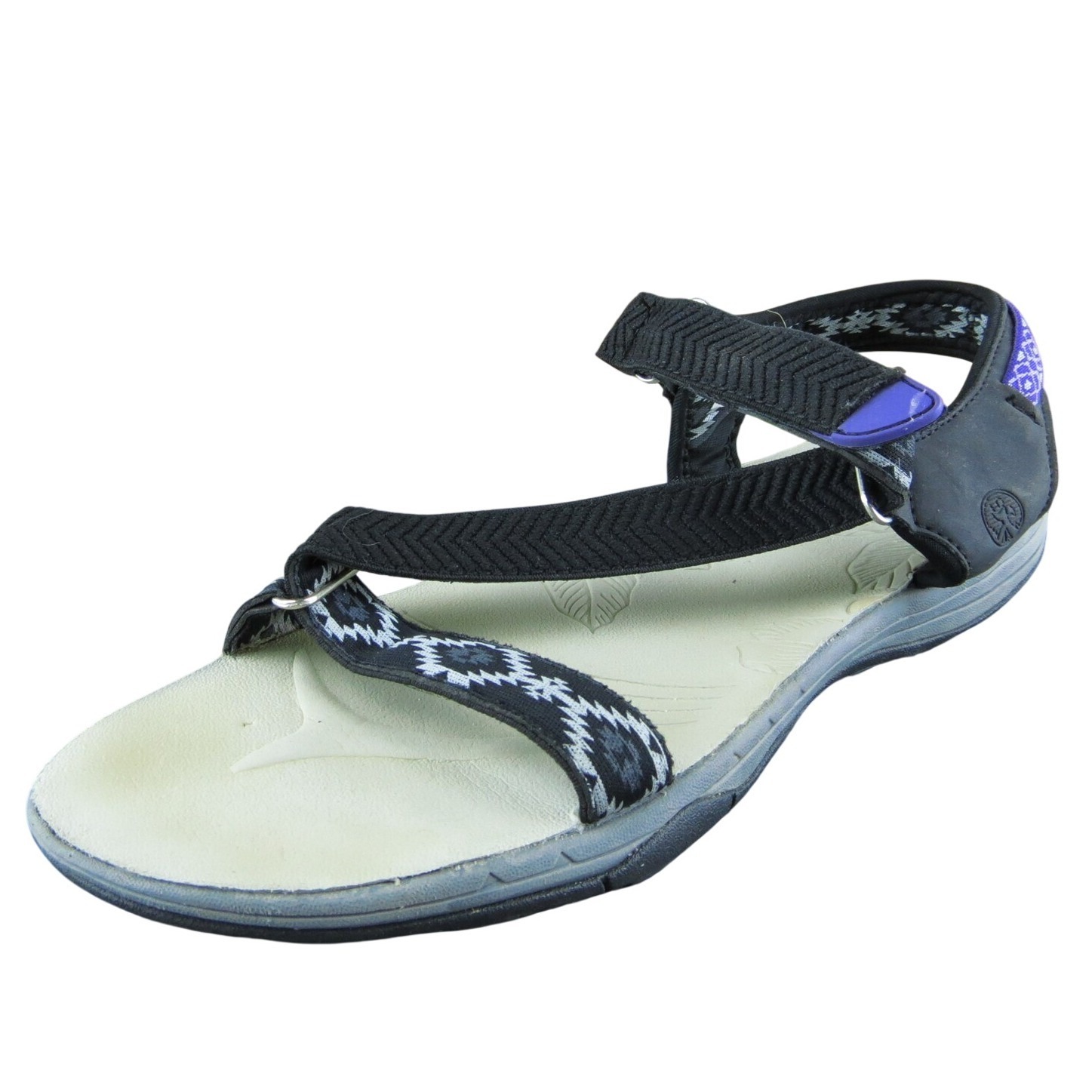 Northside Women Strappy Sandal Shoes Black Synthetic Size 9 Medium